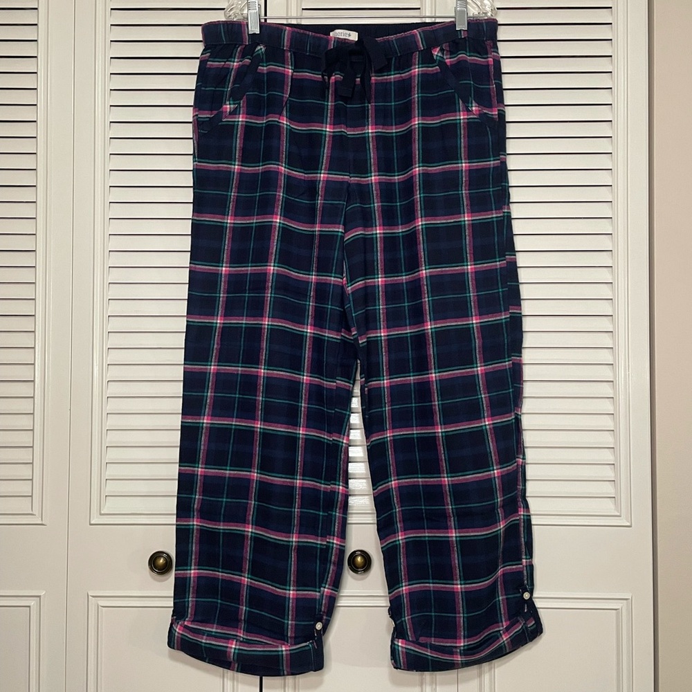 Aerie plaid flannel pajama pants size large long